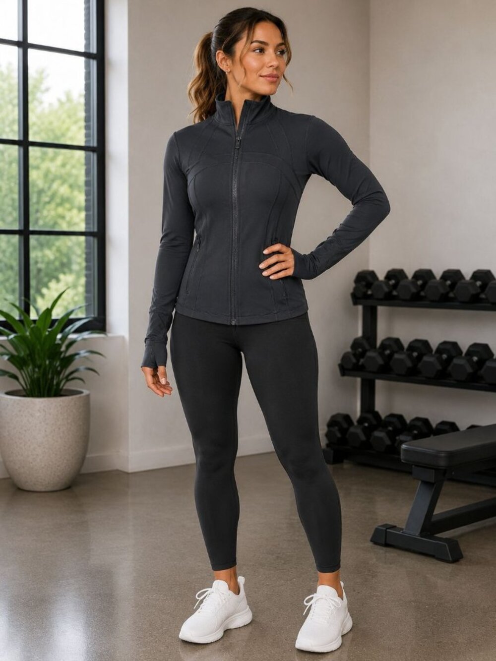 Lululemon sz 6 Define Jacket Black Full-Zip Womens Excellent cond